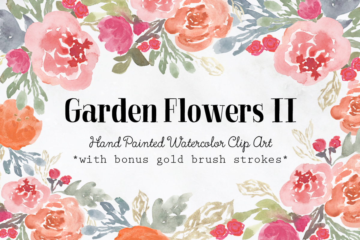 SALE! HUGE Watercolor Flower Bundle, an Illustration by Emerald & Ivy Studios (Photo 18 of 23)