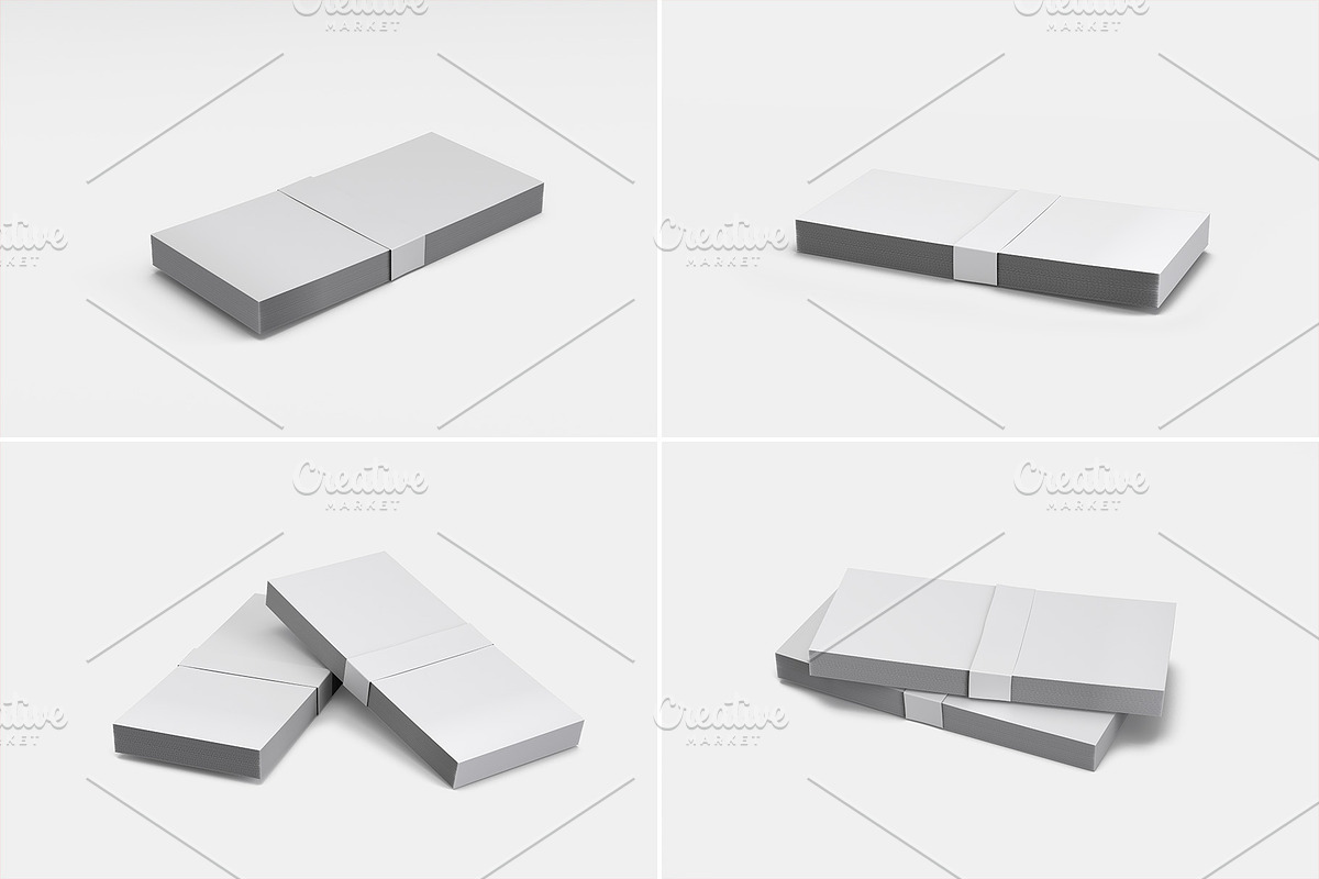 Money Stacks Mockups v.1 - 4 views, a Merchandise Mockup by Illusiongraphic (Photo 16 of 16)