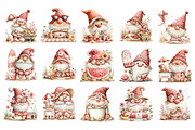 Beach Gnome Watercolor Clipart, a Seasonal Illustration by Nicolle's Colorful Art (Thumbnail 2 of 6)