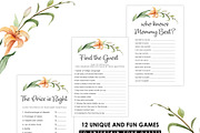 Baby Shower Games, Set Of 12 Pack, a Graphic by Wow Designs (Thumbnail 2 of 5)