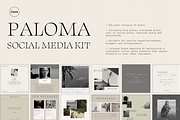 Paloma Social Media Kit, a Social Media Template by The Brand Kit (Thumbnail 1 of 9)