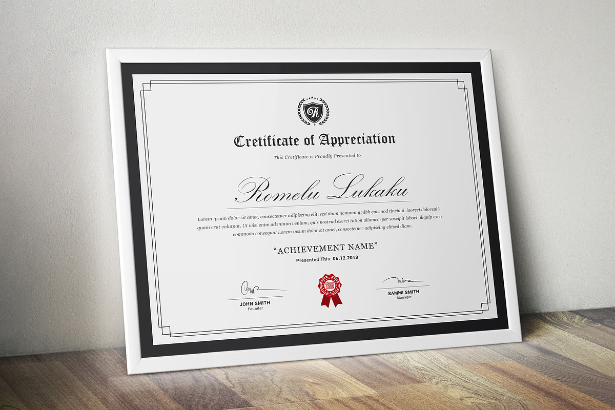 Certificate, a Stationery Template by ThemeDevisers (Photo 5 of 6)