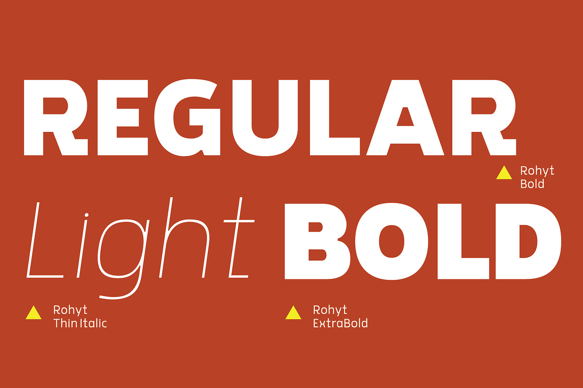 Rohyt Geometric, a Sans Serif Font by Typesketchbook Foundry (Photo 4 of 5)