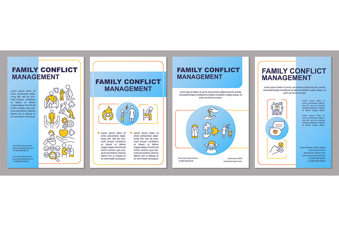 Family conflict management brochure, a Brochure Template by IMG Visuals