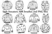 Ugly Sweater ClipArt and ABR brushes, a Graphic by chilipapers (Thumbnail 2 of 3)