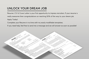 ATS Resume CV Word & PowerPoint 15B