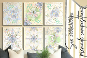 Floral dragonfly illust.(handpainted, an Object Illustration by Grandma's Lore (Thumbnail 8 of 11)