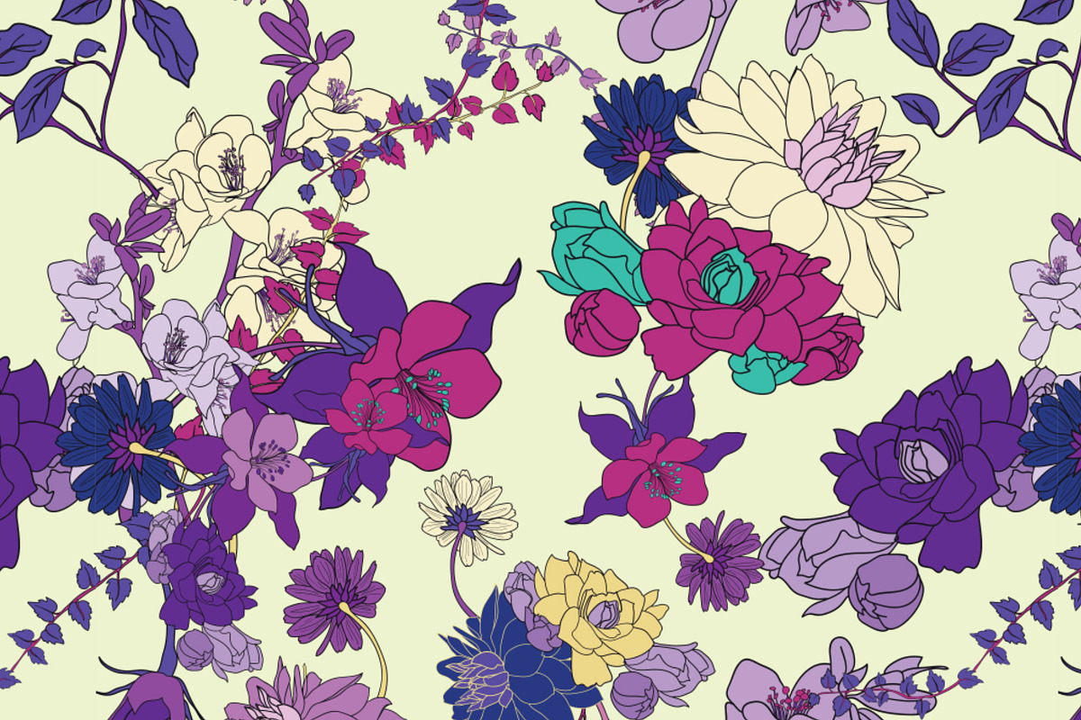 Botanical Seamless Vector, a Pattern Graphic by Ania Illustration (Photo 6 of 9)