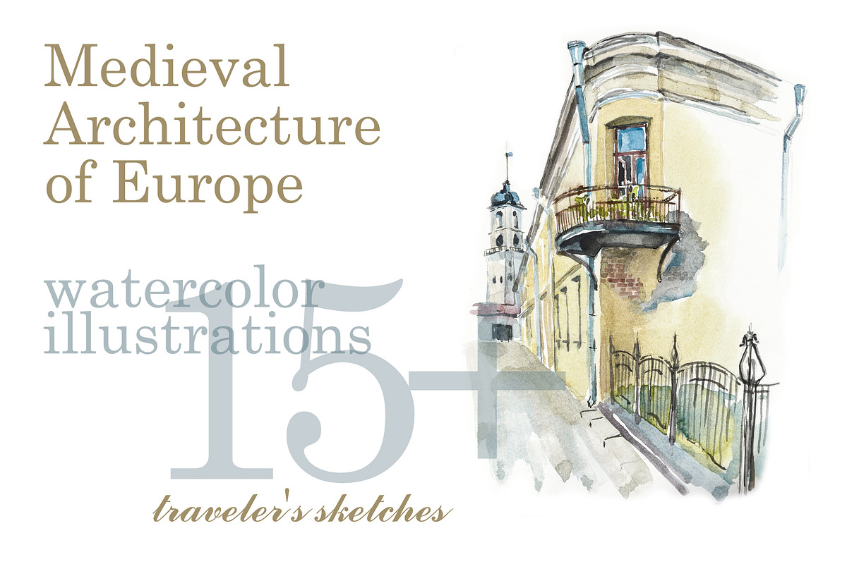 Sketches Medieval Architecture, an Object Illustration by Budogoshch (Photo 1 of 9)