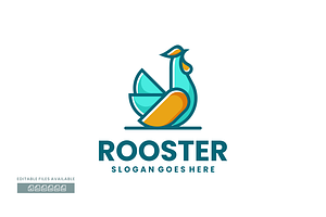 Rooster Simple Mascot Logo, a Branding & Logo Template by ivan_artnivora