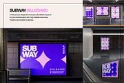 Subway Billboard Mockup Set, an Advertising Mockup by Mego-studio (Thumbnail 3 of 7)