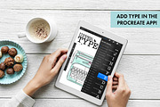 Procreate Typewriter Brush Bundle, a Brush Add-On by Nancy Ingersoll (Thumbnail 2 of 6)