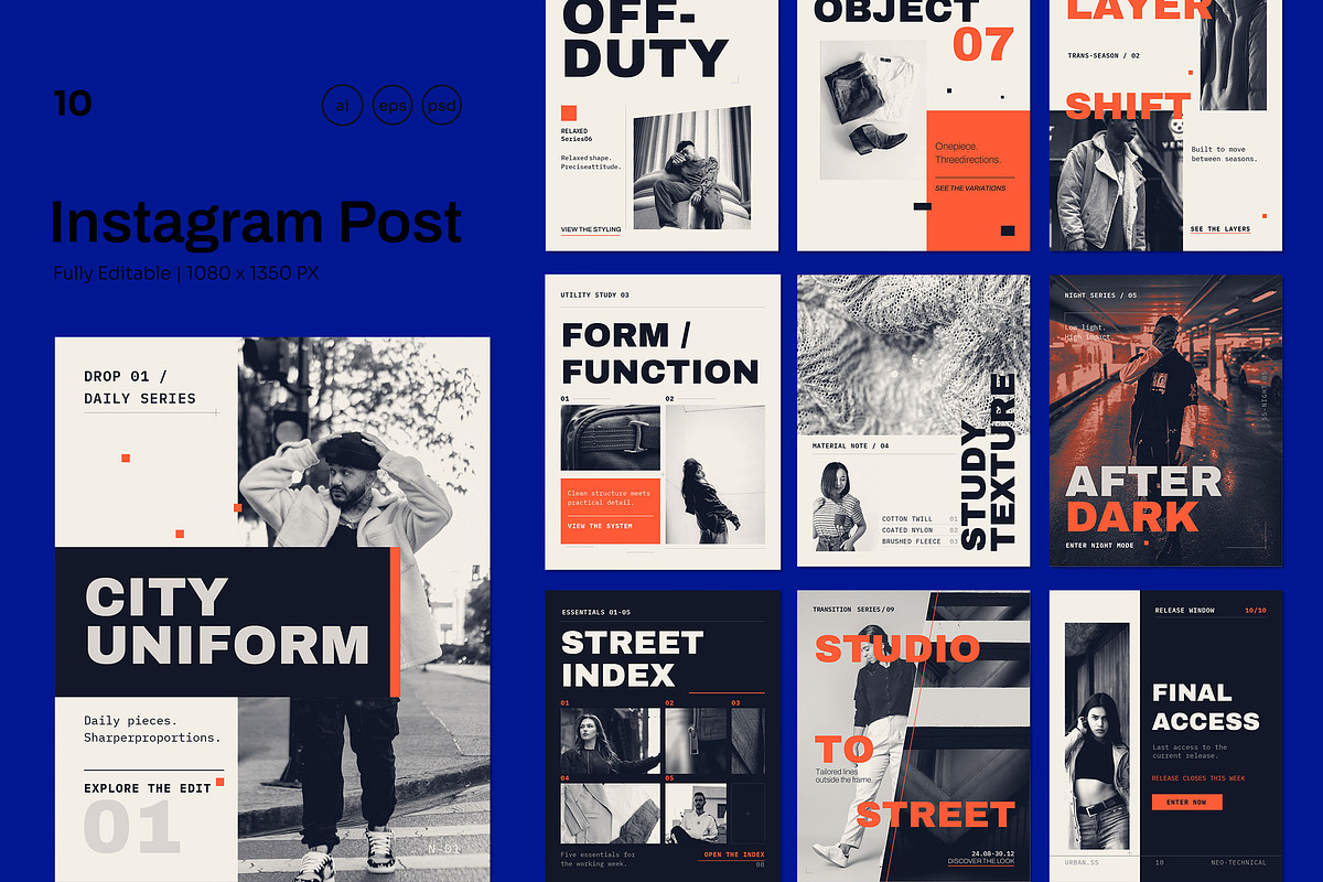Neo Technical Fashion Editorial, a Social Media Template by Pitchlook.Studio (Photo 1 of 3)