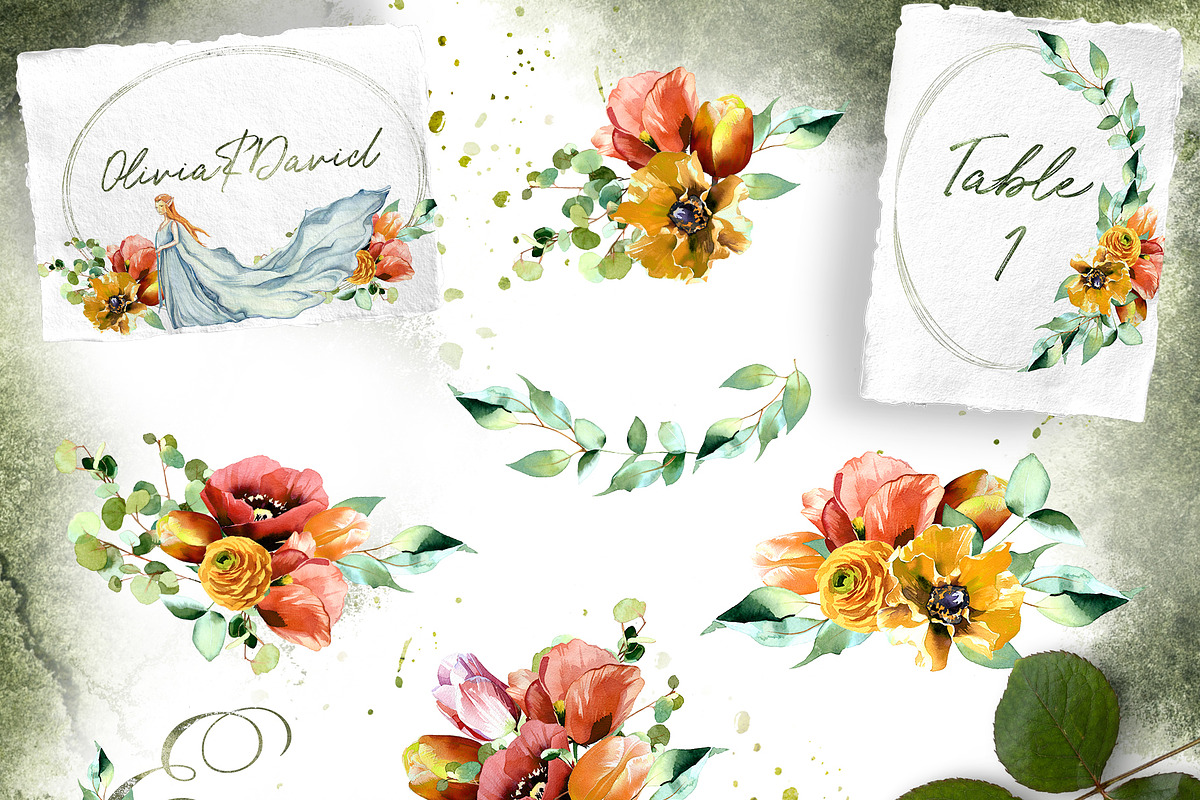 Watercolor Elf Clipart Set, a Person Illustration by ArtCreationsDesign (Photo 5 of 8)