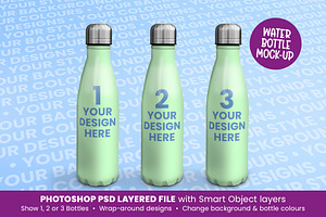 Water Bottle/Drinks Bottle Mock Up