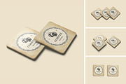 Coasters Square mockup, a Product Mockup by Twins_studio926 (Thumbnail 1 of 5)
