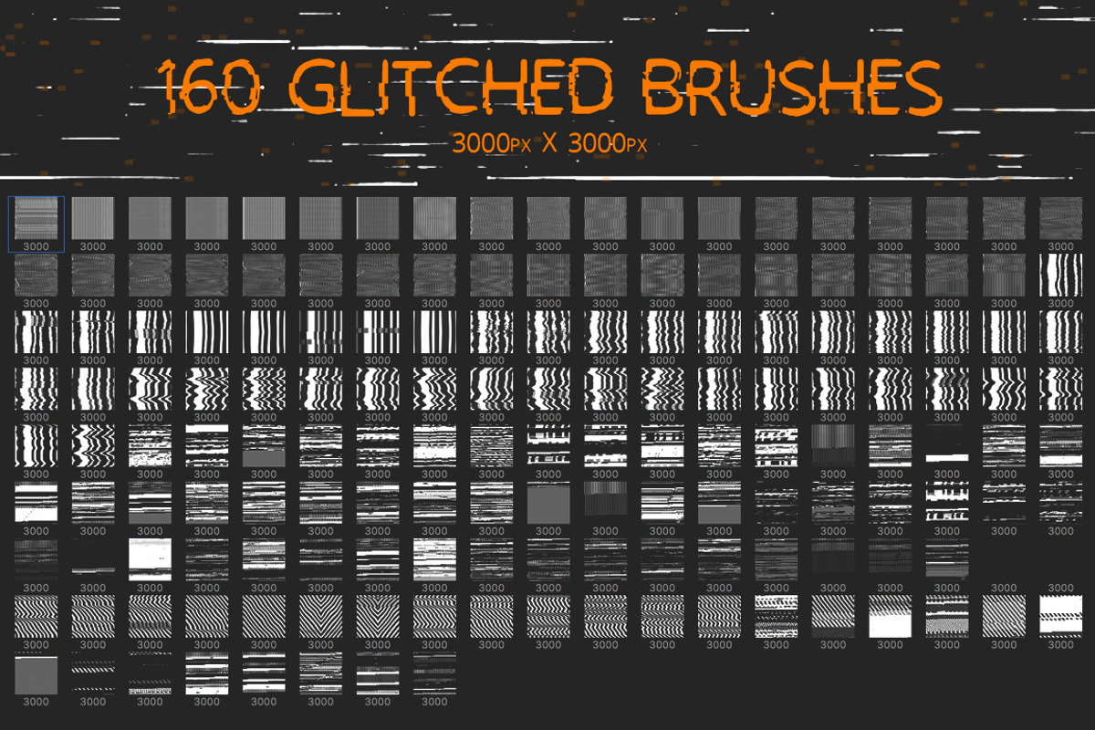 Glitch Brush Bundle, a Brush Add-On by Big Blond Bear (Photo 7 of 9)