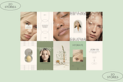 Matcha Skincare Instagram Template, a Social Media Template by Luna Studio (Thumbnail 6 of 9)