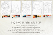 Winter Holidays Coloring Pages, a Seasonal Illustration by Deveze Art & Co (Thumbnail 4 of 7)