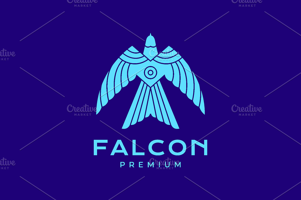 flying bird freedom falcon logo, a Branding & Logo Template by devastd