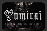 Yumirai Gothic Art, a Blackletter Font by cromatixclassroom (Thumbnail 1 of 5)