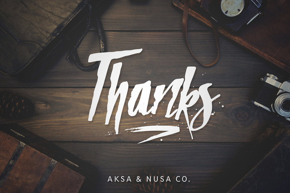 Wilder Mood, a Script Font by Aksa & Nusa Co. (Photo 9 of 9)