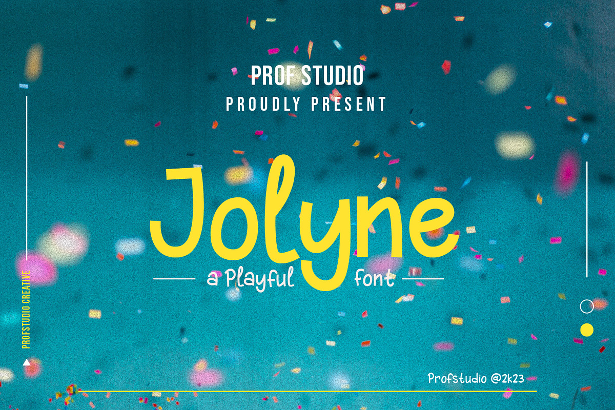 Jolyne - Handwritten Playful Font, a Handwritten Font by PROF STUDIO (Photo 1 of 4)