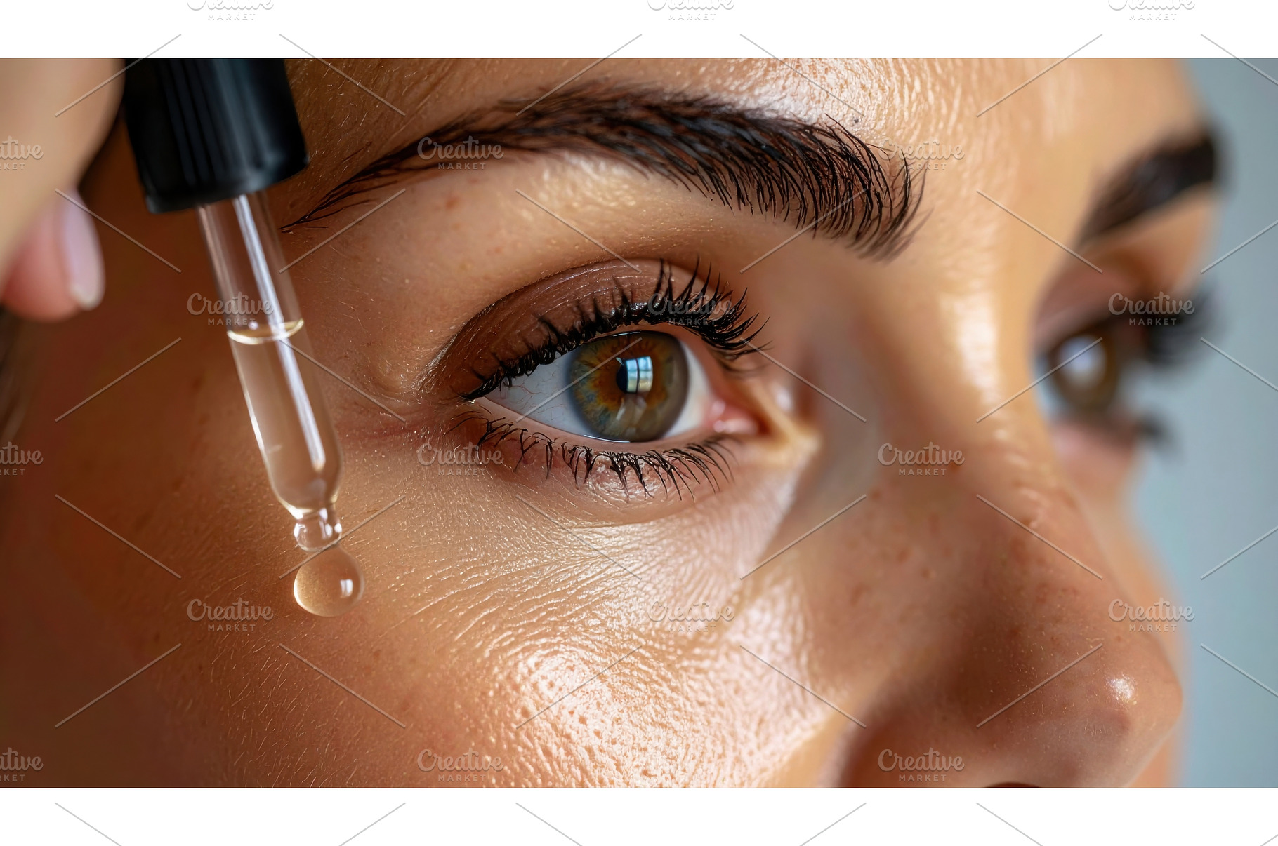 A close-up of a glowing skin serum, a Beauty & Fashion Photo by Igor Tichonow