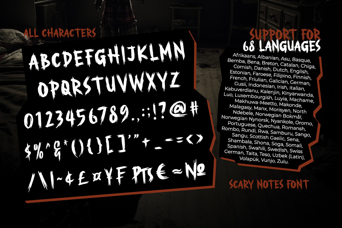 Scary Notes, a Script Font by Ditatype (Photo 9 of 10)