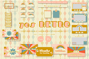 Streaming: 70s Retro Twitch/Stream, a Social Media Template by Liseno Designs (Thumbnail 1 of 10)