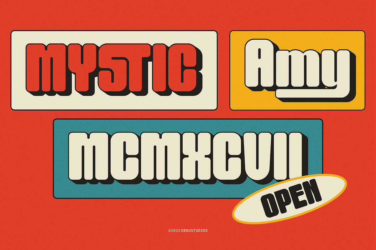 Gulkit Miski | Retro Bold Sans Serif, a Sans Serif Font by Denustudios (Photo 5 of 12)