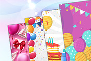 Happy Birthday Background, a Background Graphic by Digital Studio (Thumbnail 5 of 6)