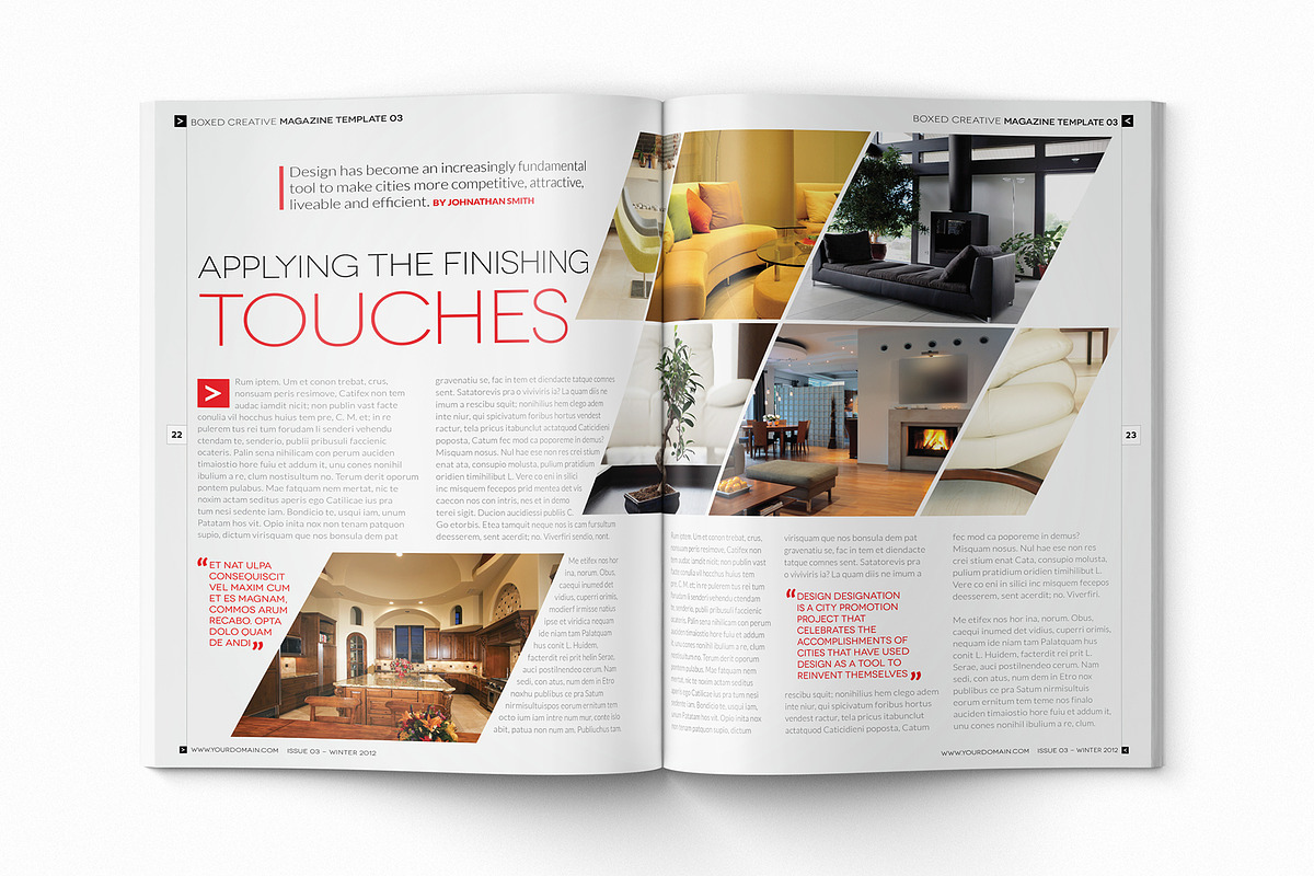 Magazine Template InDesign 03, a Magazine Template by Love Graphic Design (Photo 4 of 36)