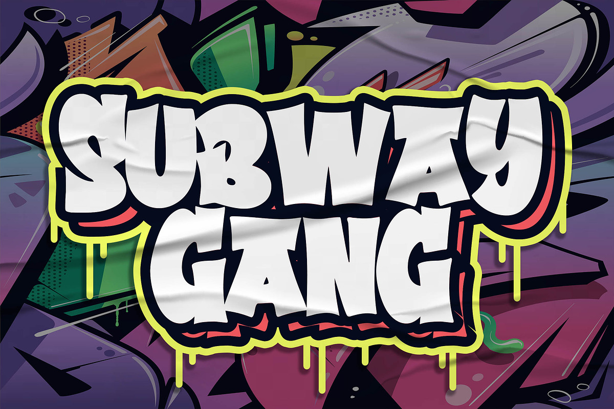 Bradwall Graffiti Font, a Font by Blankids Studio (Photo 2 of 6)