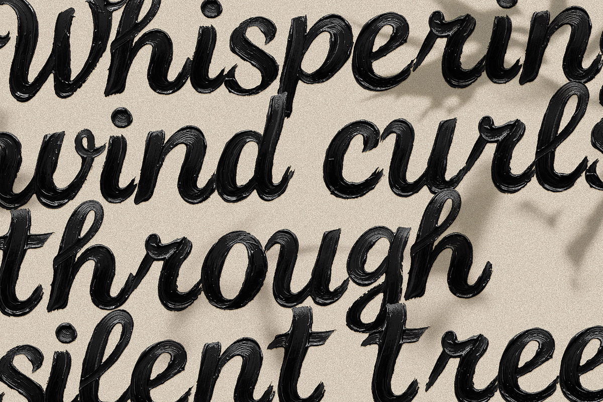 Brush Noire - Textured Hand Painted, a Font by AndrewPixelType (Photo 4 of 7)