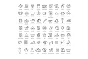 Clothing care and washing icons, an Outline Icon by Tettygreen (Thumbnail 1 of 2)