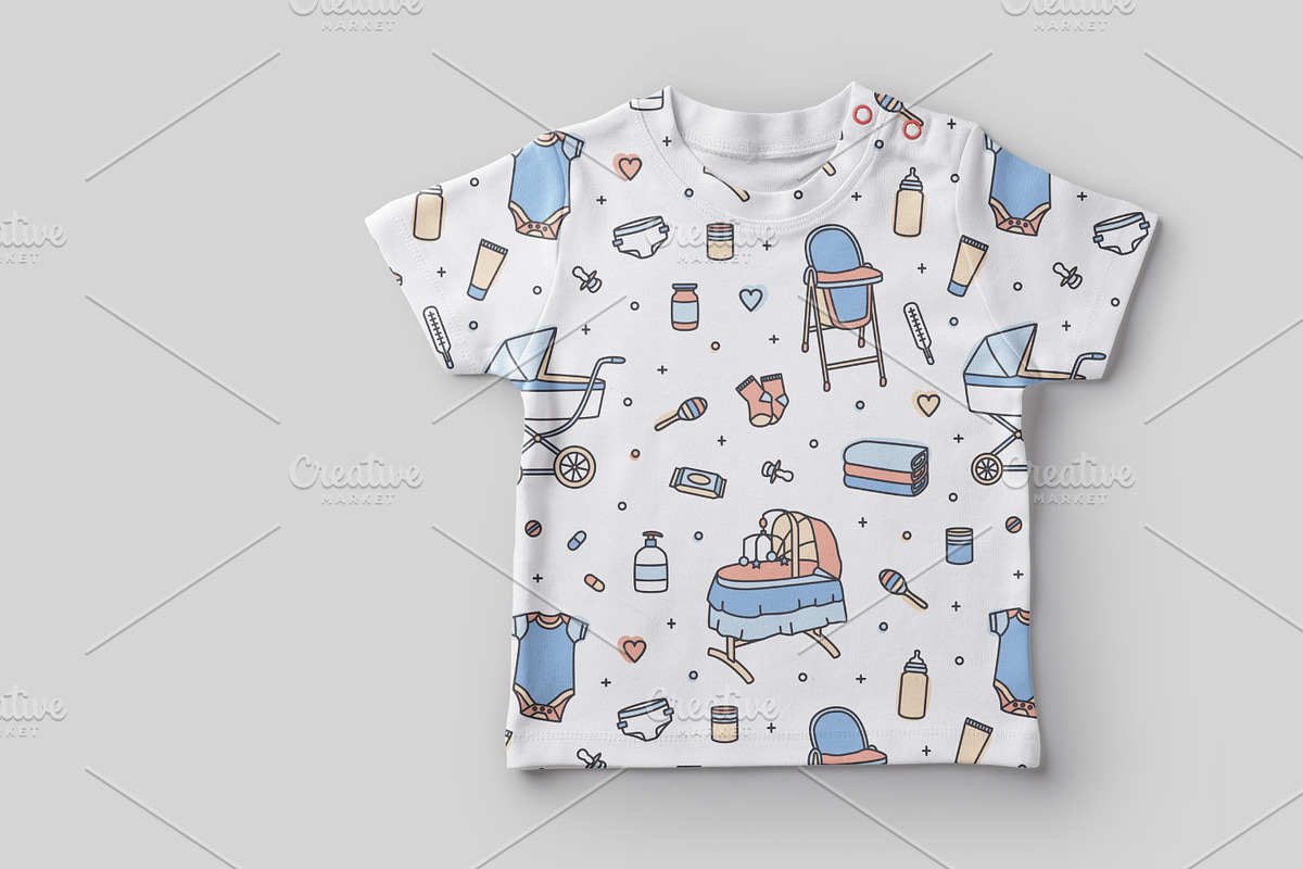 Newborn baby care products, tools, a Healthcare Illustration by Good Studio (Photo 9 of 11)