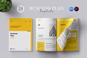 Business Plan | Canva & InDesign, a Brochure Template by Orcshape Studio