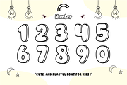 Cotton Wobble - Playful Outline Font, a Sans Serif Font by KiddoGlyphs Studio (Thumbnail 5 of 5)