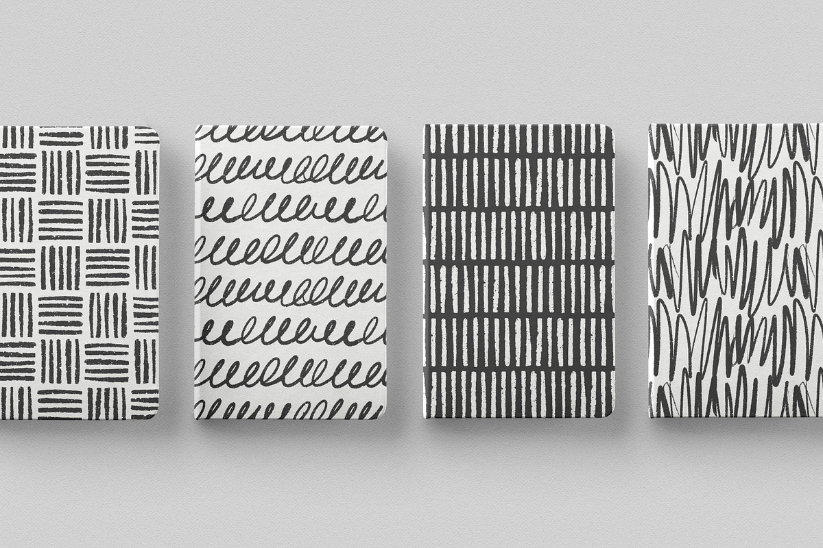 Black & white seamless patterns set, a Pattern Graphic by Good Studio (Photo 28 of 36)