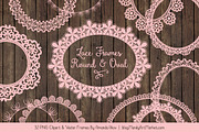 Soft Pink Round Lace Frames, an Illustration by Amanda Ilkov (Thumbnail 5 of 5)