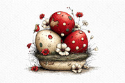 Whimsical Easter Clipart PNG, an Illustration by Craft Nest (Thumbnail 11 of 11)