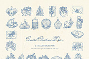 Coastal Christmas Illustration Kit, a Seasonal Illustration by KetteCreate (Thumbnail 8 of 21)