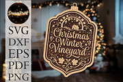 Christmas Winter Vineyard SVG, an Object Graphic by DreamPrint404 (Thumbnail 1 of 3)