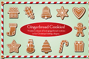 Gingerbread Cookies, an Illustration by Girardspeed Designs (Thumbnail 1 of 2)