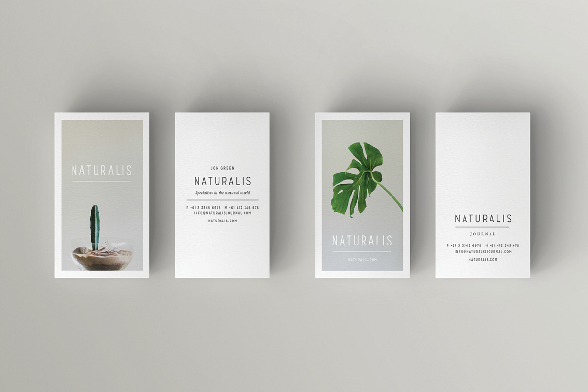 NATURALIS Business Card Template, a Business Card Template by 46&2 Collective (Photo 4 of 9)
