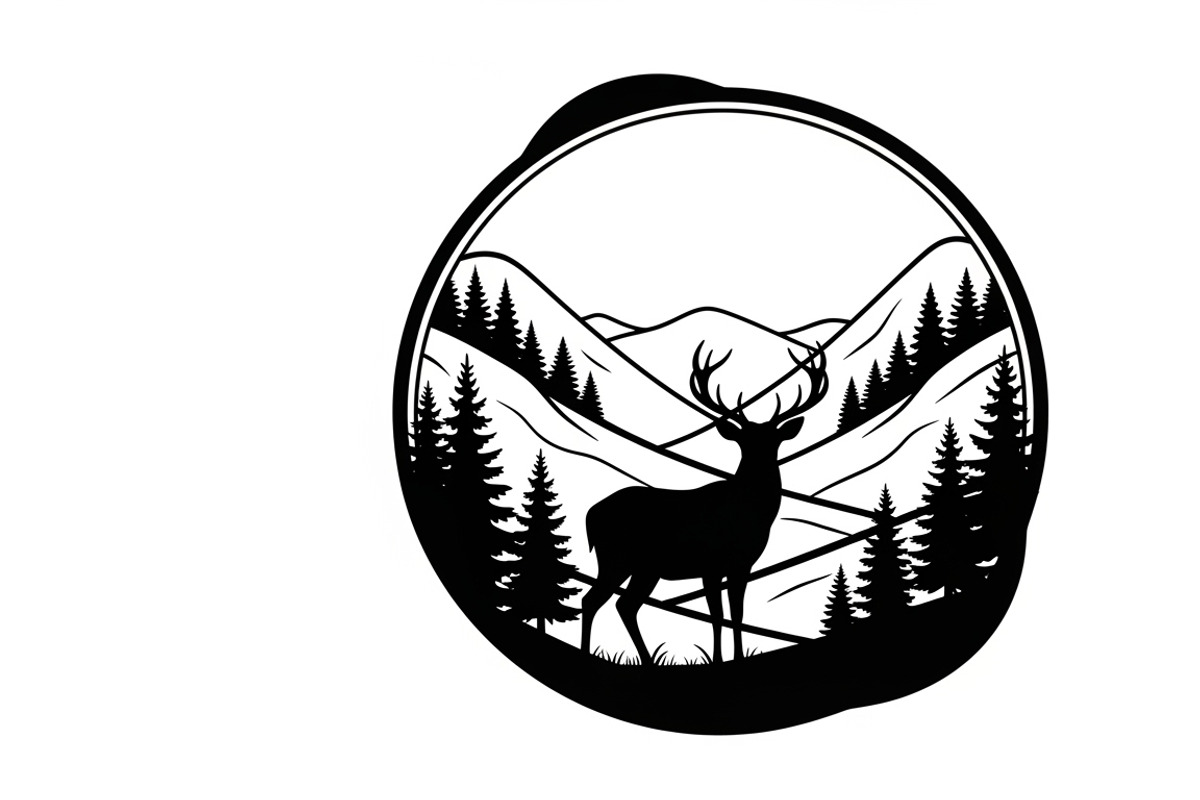 Beautiful deer forest circle art, an Illustration by Amazin_art (Photo 21 of 32)