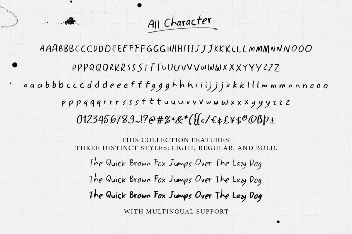 Tacky Journal - Handwritten Notes, a Handwritten Font by Bale Type (Photo 12 of 12)