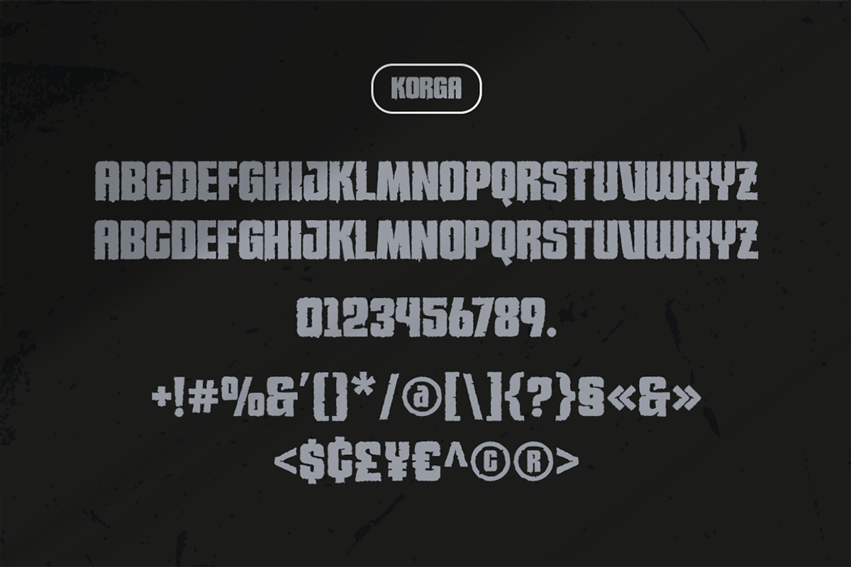 Korga - Rough Sans Serif, a Sans Serif Font by Grontype (Photo 8 of 8)