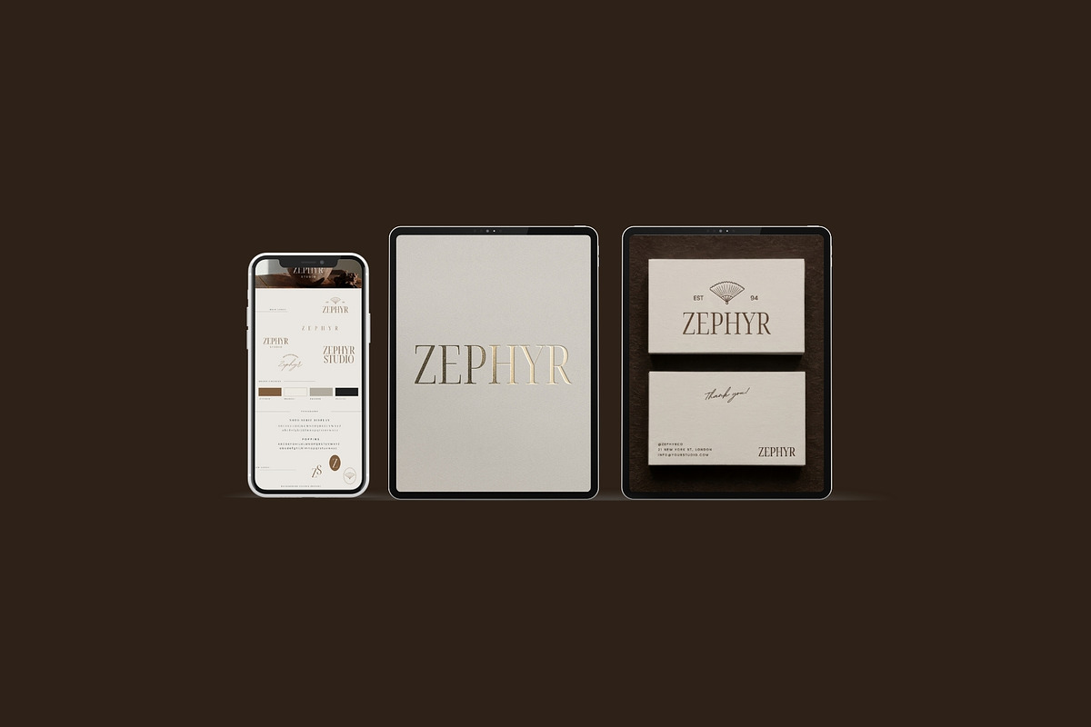 Zephyr Mini Brand Kit | Canva, a Branding & Logo Template by Adam and Grace (Photo 5 of 19)